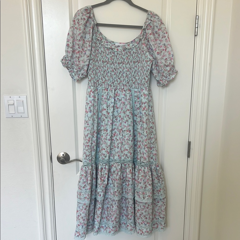 Floral Puff Sleeve Dress